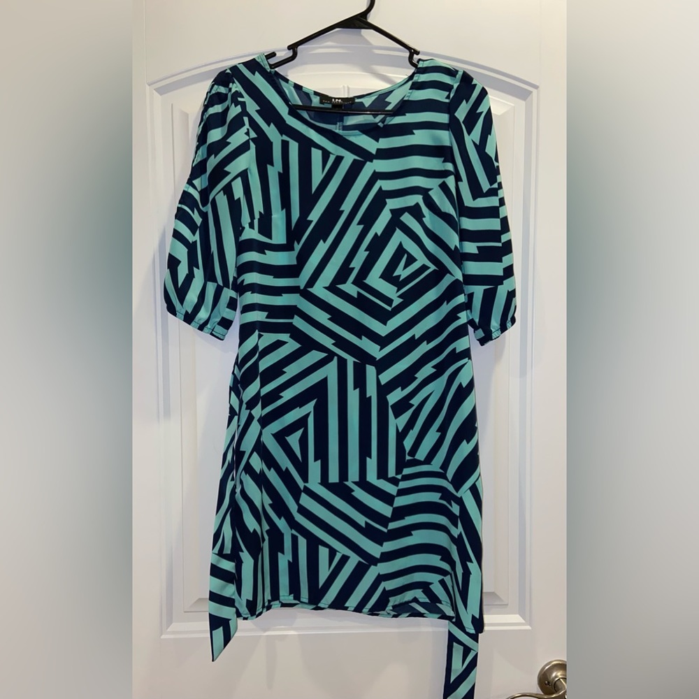 4/$20 I.N. San Francisco Geometric Belt Dress